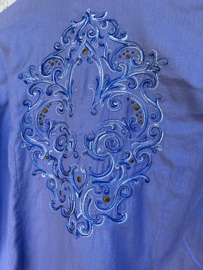 Ariat Fitted Blue S/P Shirt