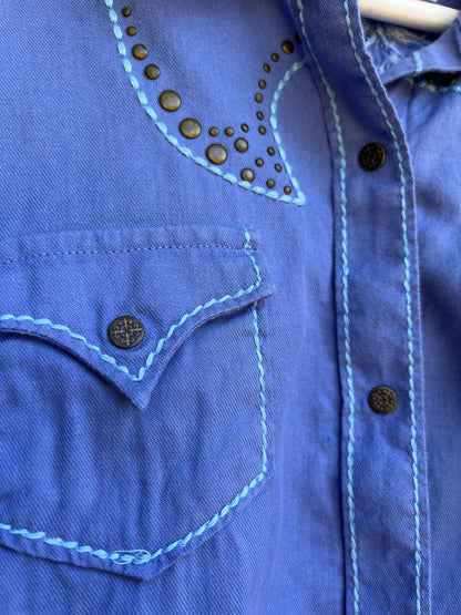 Ariat Fitted Blue S/P Shirt