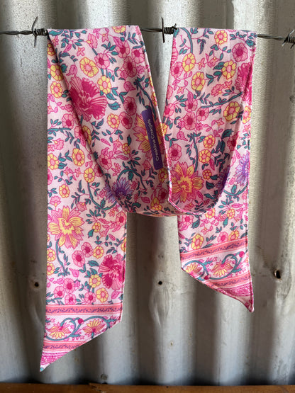 Pink Floral Necktie