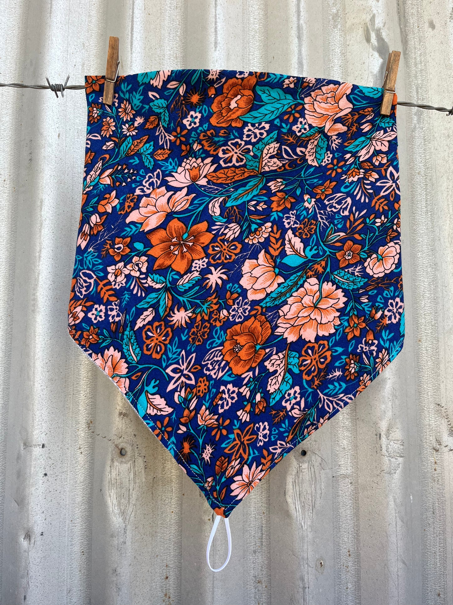 Winter Warmer Blue Boho Scarf