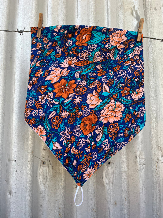 Winter Warmer Blue Boho Scarf