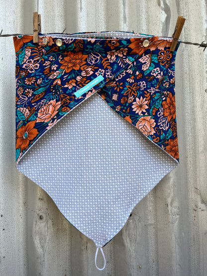 Winter Warmer Blue Boho Scarf