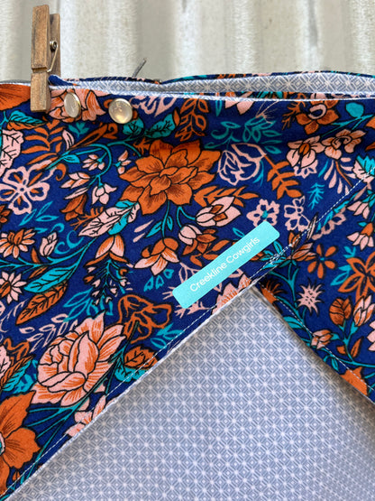 Winter Warmer Blue Boho Scarf