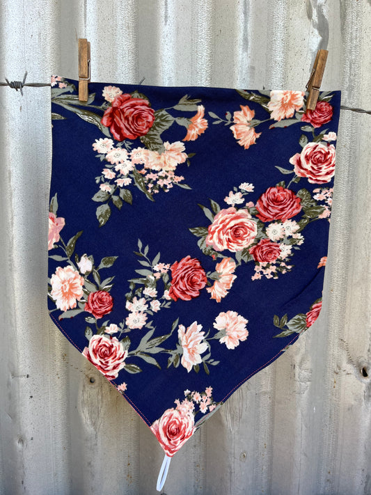 Blue Roses Scarf