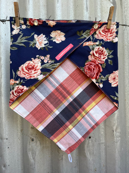 Blue Roses Scarf