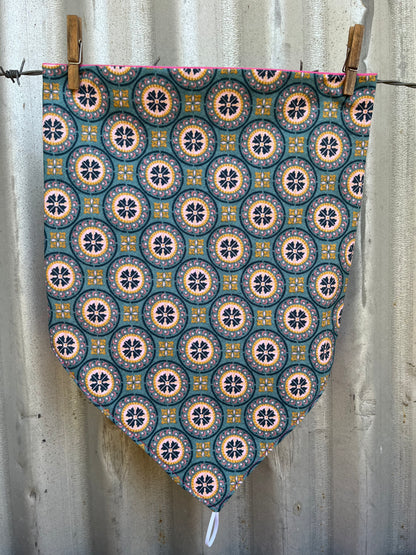 Winter Warmer Aqua & Pink Scarf