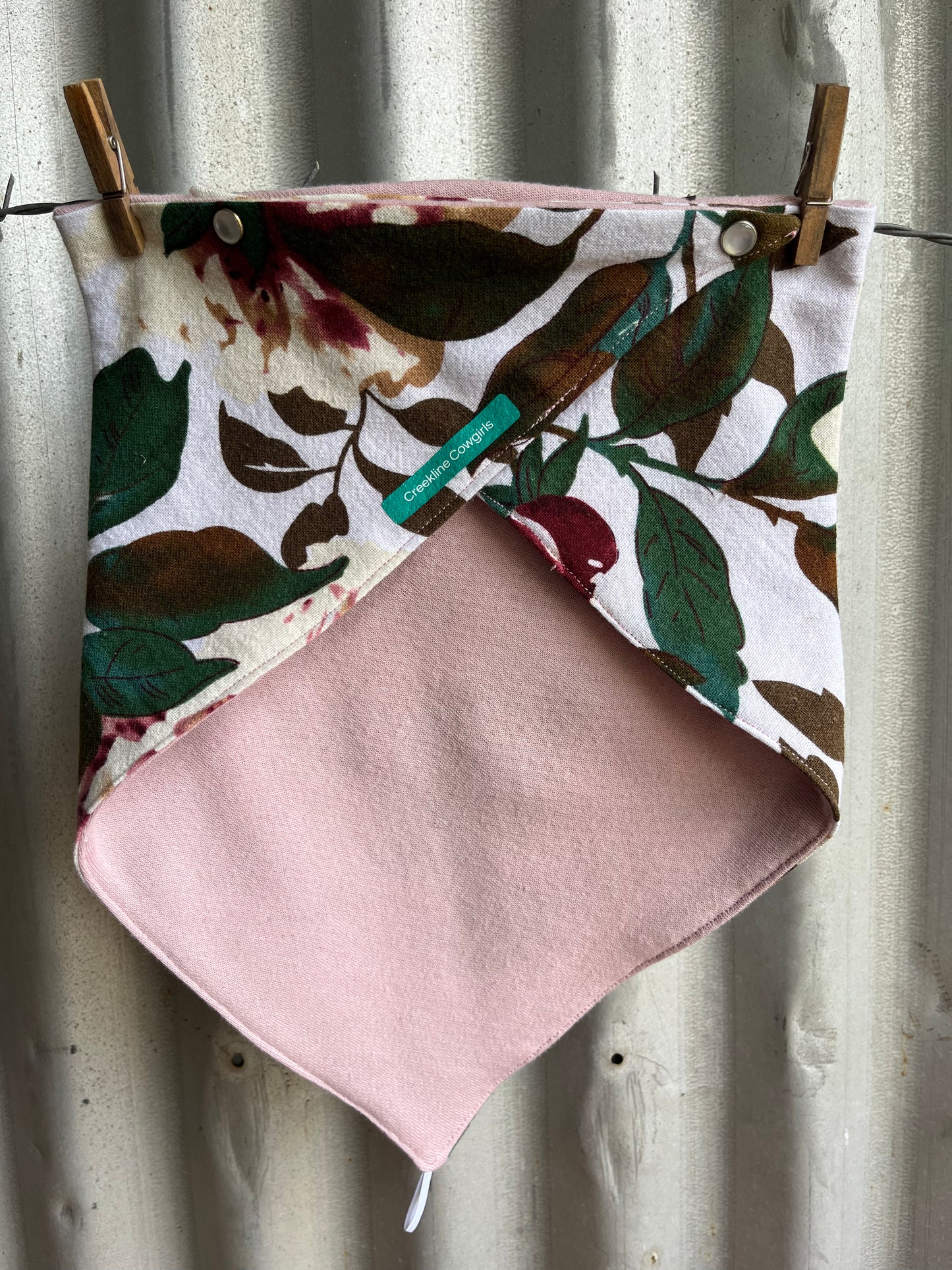 Winter Warmer Pink Blooms Scarf