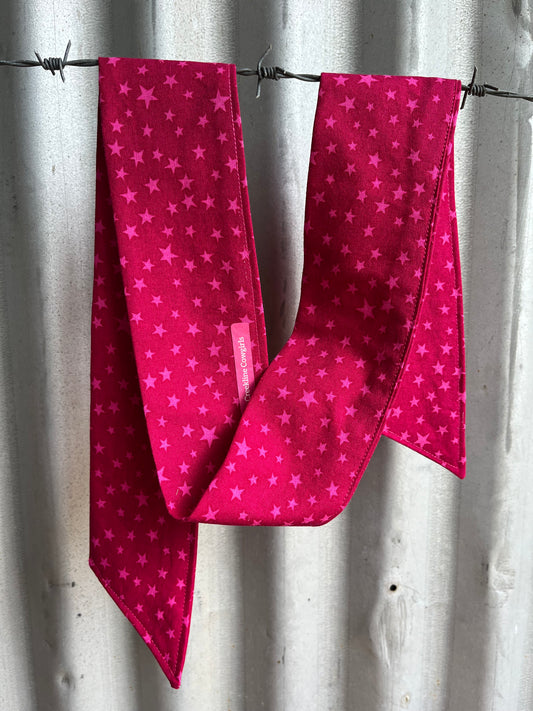 Pink Stars Necktie