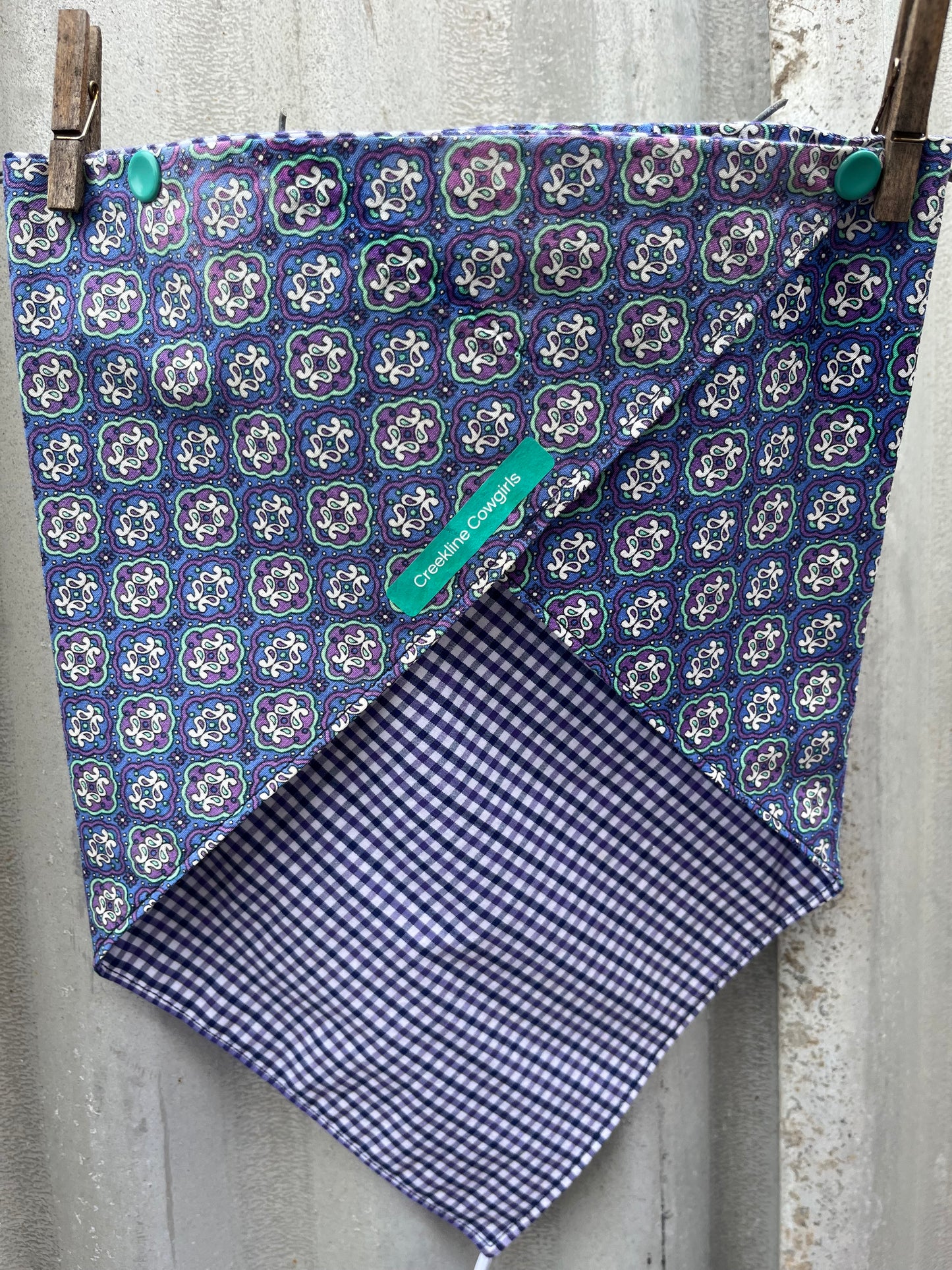 Purple & Aqua Scarf