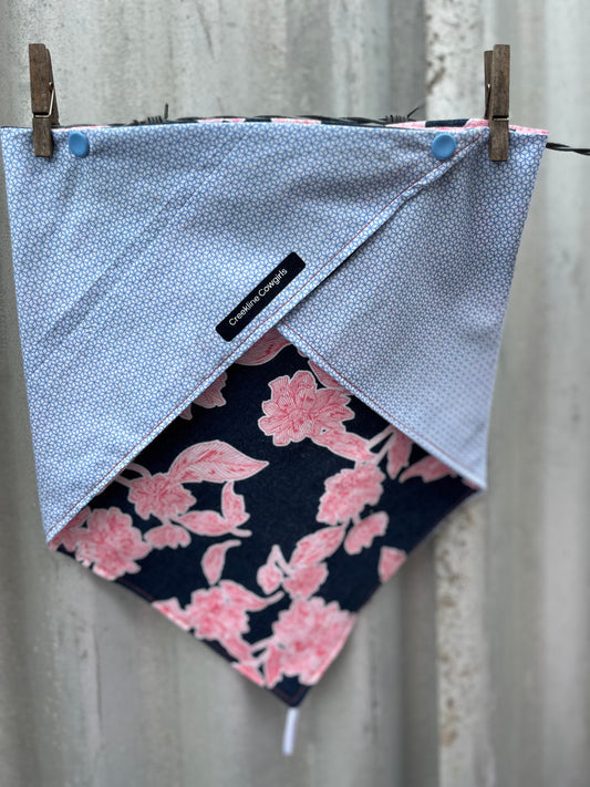 Geometric Blue Scarf