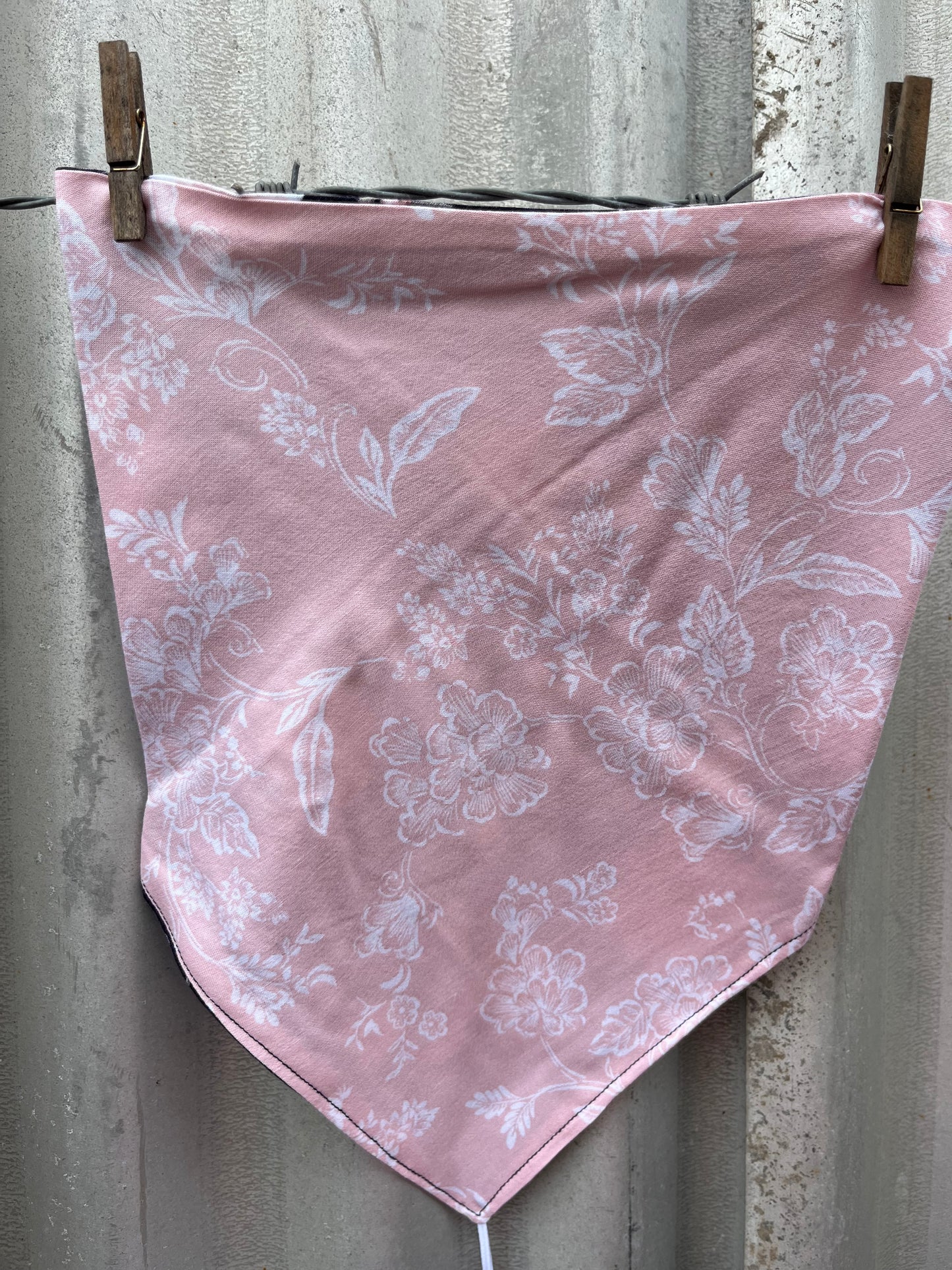 Pink Floral Scarf