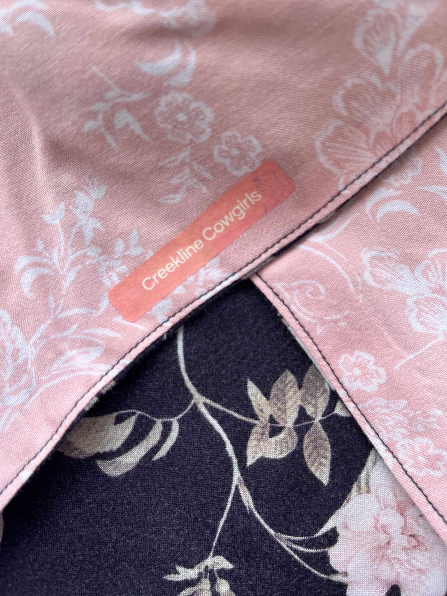 Pink Floral Scarf