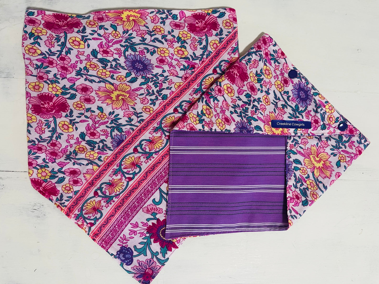 Purple Floral Mumma & Me Scarves