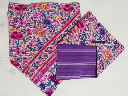 Purple Floral Mumma & Me Scarves