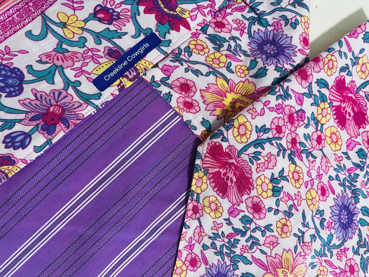 Purple Floral Mumma & Me Scarves