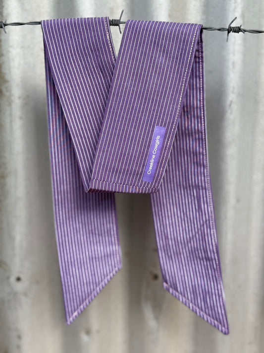 Purple Stripe Necktie