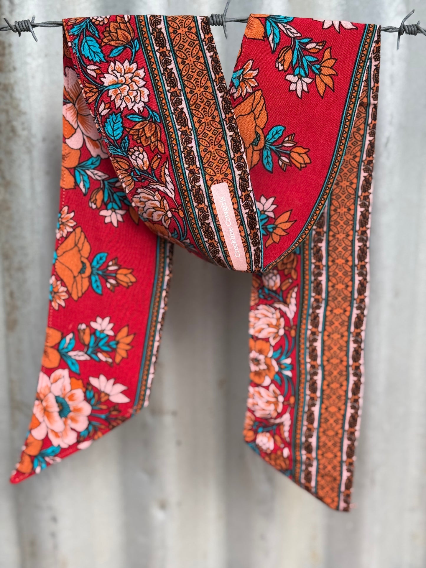 Red Boho Necktie