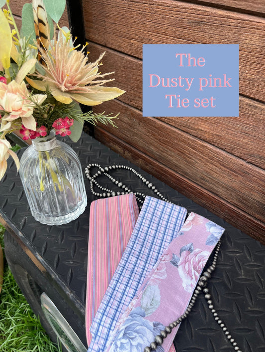 The Dusty Pink Tie Set